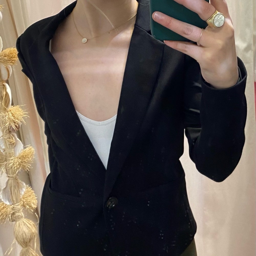 Puff sleeve blazer